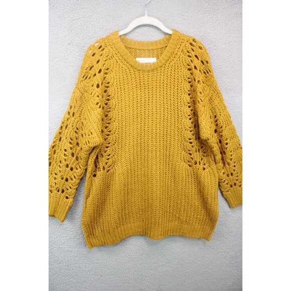 Pilcro Anthropologie Chunky Cut Out Oversized Sweater-Size XS-BOHO - Picture 1 of 10